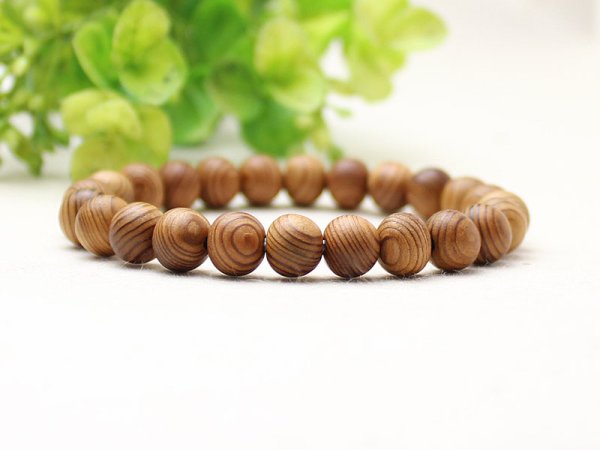 画像7: ラスト1本・超稀少◆屋久杉 8ミリ 数珠 ブレスレット 　長寿・開運・厄除け　世界遺産  天然木 やくすぎ お守り プレゼント 男性用 女性用 メンズ レディース 敬老の日