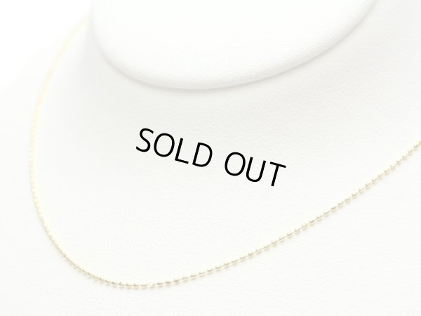 画像7: 【取り寄せ】K18スライドピンチェーン　カットボール　18金　0.8mm 45cm