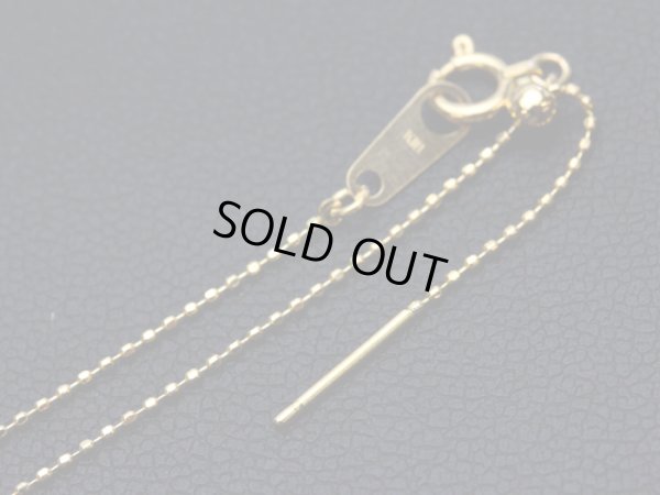 画像5: 【取り寄せ】K18スライドピンチェーン　カットボール　18金　0.8mm 45cm