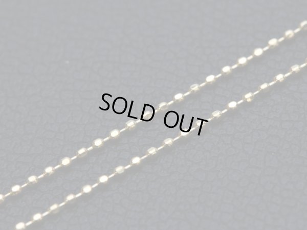 画像4: 【取り寄せ】K18スライドピンチェーン　カットボール　18金　0.8mm 45cm