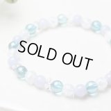 【良好な人間関係】 アクアオーラ・ブルーレース・クラック水晶　その他 パワーストーン ブレスレット