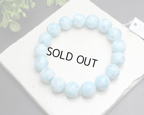 画像3: 【鑑別書付き】極上 ラリマー 12ミリ パワーストーン ブレスレット