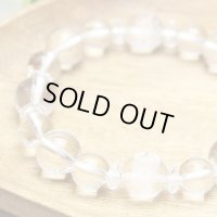 【開運四神ブレス】男らしい大玉サイズ！万能パワーの水晶 パワーストーン　数珠