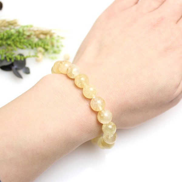 画像6: 12ミリ シトリン（黄水晶） パワーストーン ブレスレット 11月の誕生石 天然石ブレスレット 