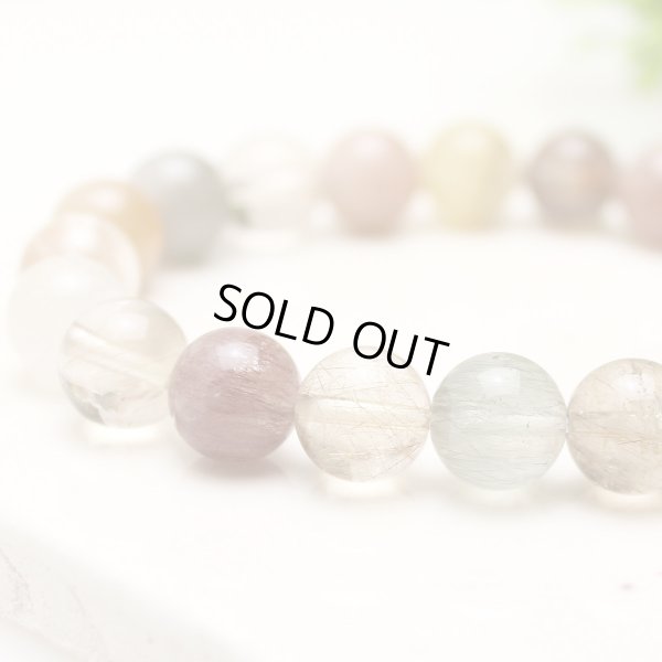 画像3: 【福禄寿】【写真現品お届け】10ミリ ミックスルチルクォーツ「福禄寿ブレス」パワーストーン　ブレスレット