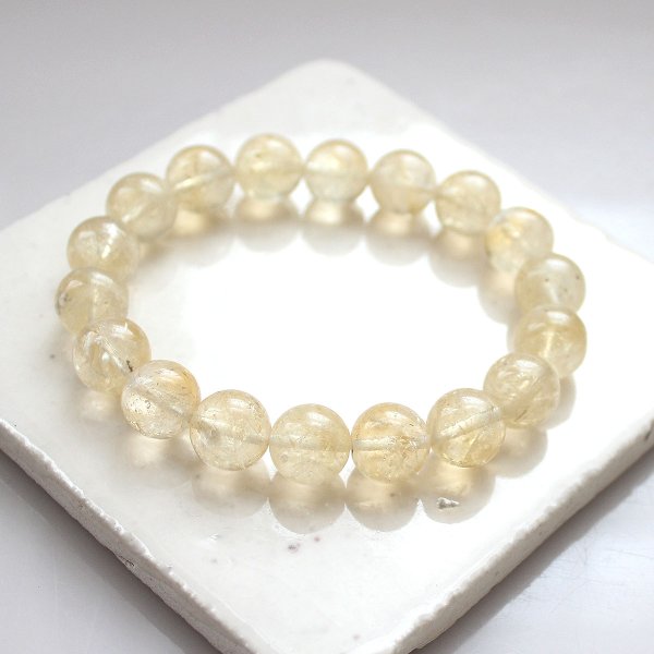 画像5: 12ミリ シトリン（黄水晶） パワーストーン ブレスレット 11月の誕生石 天然石ブレスレット 