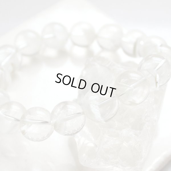 画像5: 【現品お届け】稀少 13.5ミリ ホワイトガーデン ファントム クリスタル パワーストーン ブレスレット