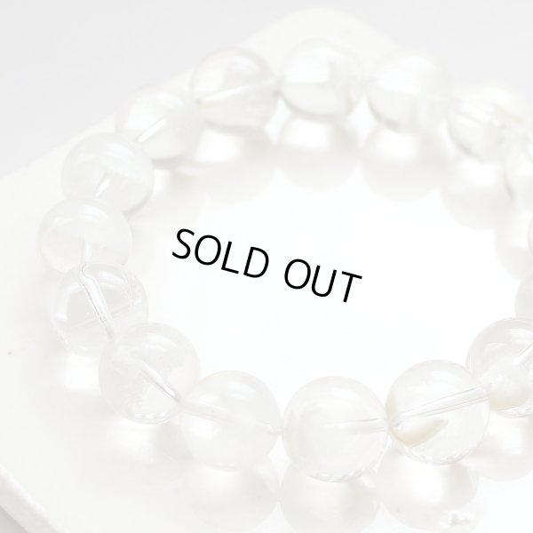 画像3: 【現品お届け】稀少 13.5ミリ ホワイトガーデン ファントム クリスタル パワーストーン ブレスレット