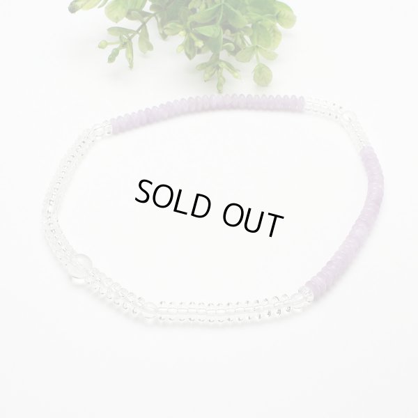 画像6: 内周16.5cm【京都法珠庵 108玉ブレス】 水晶 ラベンダーアメジスト 数珠 ブレスレット