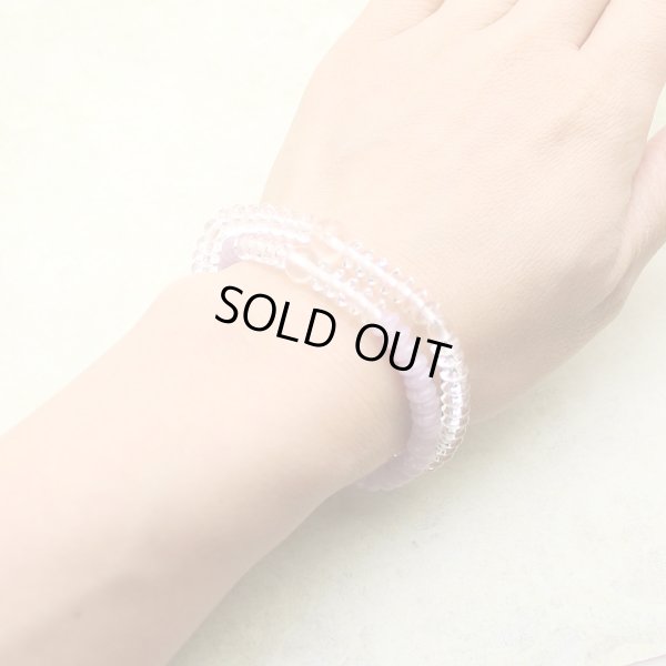 画像5: 内周16.5cm【京都法珠庵 108玉ブレス】 水晶 ラベンダーアメジスト 数珠 ブレスレット