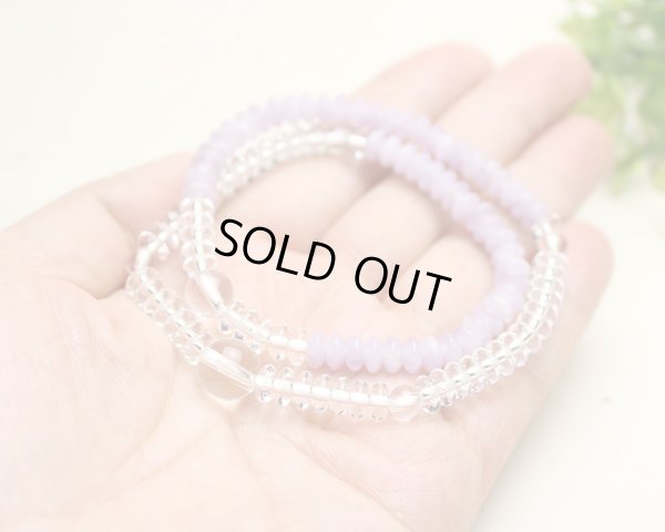 画像3: 内周16.5cm【京都法珠庵 108玉ブレス】 水晶 ラベンダーアメジスト 数珠 ブレスレット