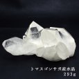 画像1: トマスゴンサガ産 水晶 クラスター 293g  トレー・さざれチップ付 (1)