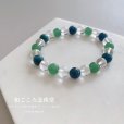 画像7: 気の流れを整えへ健康に♪アパタイト×アベンチュリン×水晶　パワーストーンブレスレット