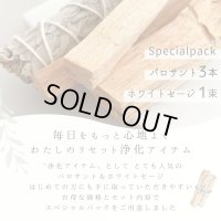 送料無料！運気アップ！＼＼パロサント ＆ホワイトセージ ／／空間浄化、インテリア 雑貨 鑑賞用にも、お香　スティック バンドル 浄化セット 浄化グッズ