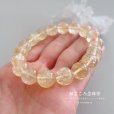 画像1: 12ミリ シトリン（黄水晶） パワーストーン ブレスレット 11月の誕生石 天然石ブレスレット  (1)