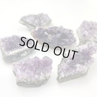 送料無料♪ウルグアイ産 アメジスト ミニクラスター アウトレット 6個セット 約250-300g