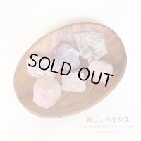NEW！かちわり 天然水晶 ローズクォーツ アメジスト 6個 ウッドトレイ 約250ｇ-350g 浄化グッズ空間浄化 スピリチュアル ヒーリング 鑑定 ※おまかせ無料配送対象外