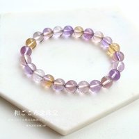 【癒し・経済的安定・才能開花】アメトリン 8ミリ ブレスレット アメジスト シトリン 紫 レディース 女性用 母の日 敬老の日