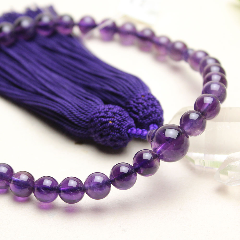 紫水晶 女性用 数珠 ｜和ごころ念珠堂