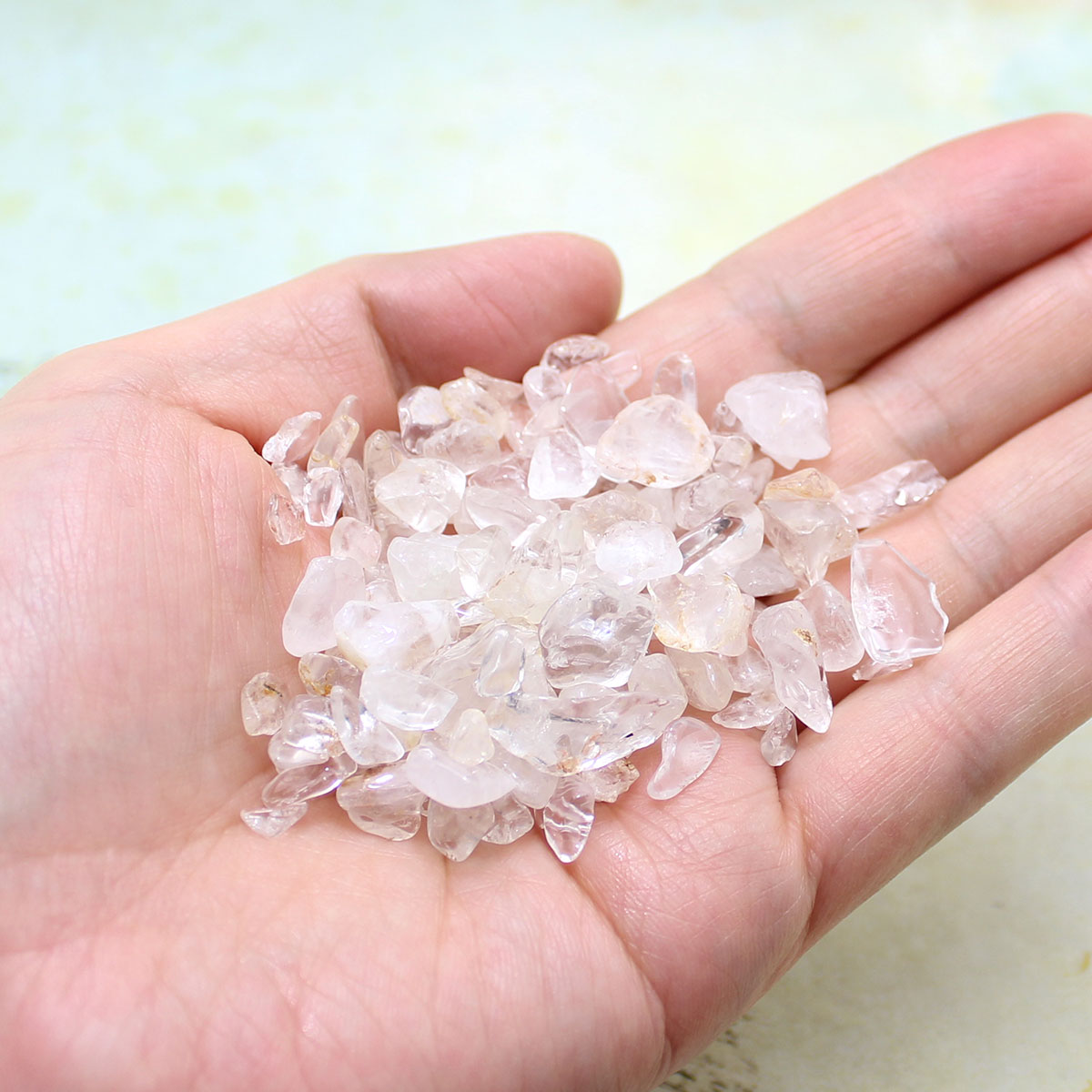 200g さざれ 小サイズ ヒマラヤ 水晶 クオーツ パワーストーン 天然石 ブレスレット 浄化用 さざれ石 チップ ※5 2021春の新作