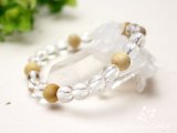 ◆聖なる香木◆8ミリパロサント×水晶 ブレスレット 再入荷のお知らせ