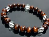 8ミリ 赤虎目石×水晶ブレスレット 再入荷のお知らせ