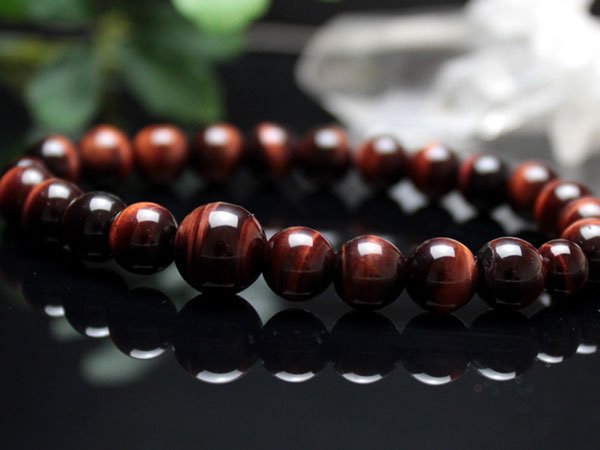 画像2: 【サイズが選べる】8ミリ 赤虎目石 数珠ブレスレット(念珠タイプ) (2)