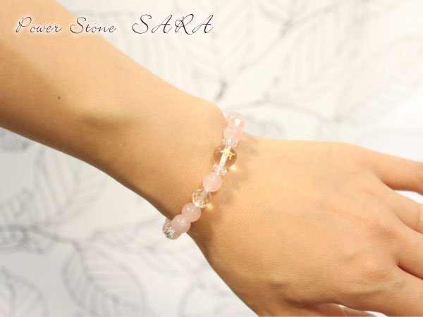 画像3: 選べる!【守護梵字ブレス】恋愛運アップに♪ ローズクォーツ パワーストーン 数珠 ブレスレット メンズ レディース 男性用 女性用 プレゼント ギフト 贈り物 ペア 金婚式 銀婚式 記念日 (3)