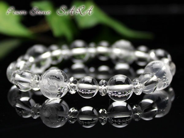 画像5: 【開運四神ブレス】浄化・開運の極上水晶 8ミリ×10ミリタイプ メンズ レディース 男性用 女性用 父の日 敬老の日 プレゼント ギフト 贈り物 透明 (5)