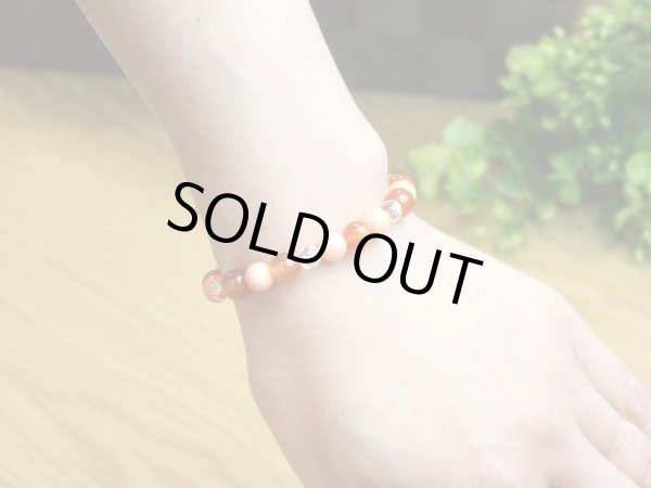 画像4: 元気アップお守りブレス◆8ミリカーネリアン×珊瑚パワーストーンブレスレット♪ (4)