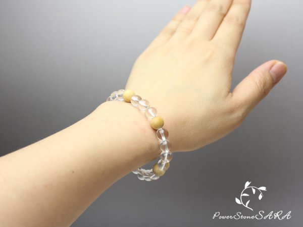 画像4: 稀少・入手困難◆聖なる香木◆パロサント×8ミリ水晶 ブレスレット (4)