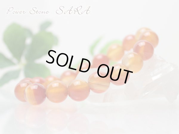 画像2: 10ミリ カーネリアン パワーストーン ブレスレット メンズ レディース 男性用 女性用 オレンジ マーブル 天然石ブレスレット (2)