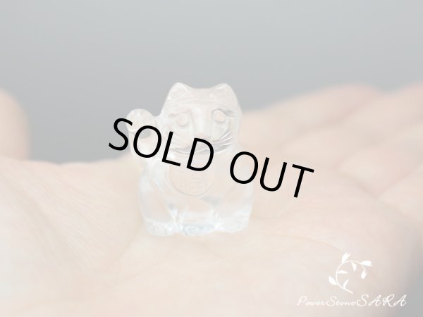 画像3: 招き猫◆右手◆金運を招く 水晶  (3)