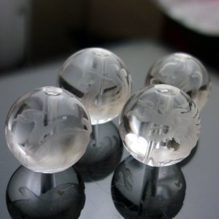 フクロウ （梟）◇水晶 彫刻 天然石 置物 - 天然石・数珠