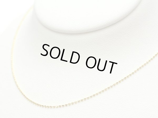 画像7: 【取り寄せ】K18スライドピンチェーン カットボール 18金 0.8mm 45cm (7)