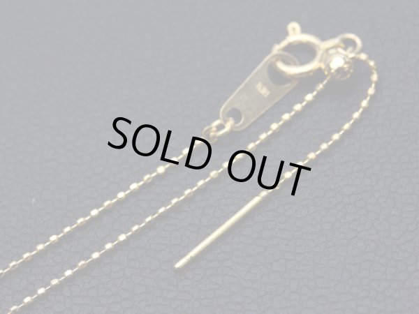 画像5: 【取り寄せ】K18スライドピンチェーン カットボール 18金 0.8mm 45cm (5)