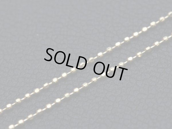 画像4: 【取り寄せ】K18スライドピンチェーン カットボール 18金 0.8mm 45cm (4)