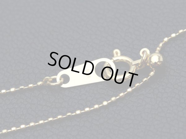 画像6: 【取り寄せ】K18スライドピンチェーン カットボール 18金 0.8mm 45cm (6)