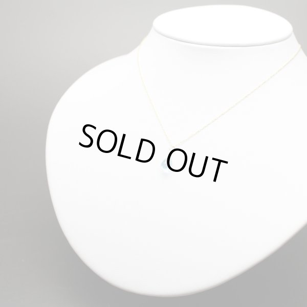 画像2: ブルートパーズ ジュエルドロップス K18PT 9mm前後 (2)