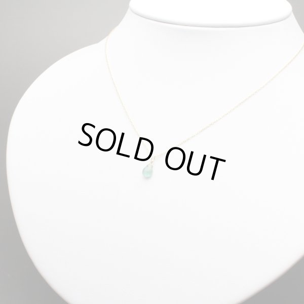 画像2: エメラルド ジュエルドロップス K18PT 7mm前後 5月誕生石 (2)