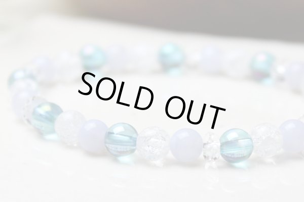 画像3: 【良好な人間関係】 アクアオーラ・ブルーレース・クラック水晶　その他 パワーストーン ブレスレット (3)