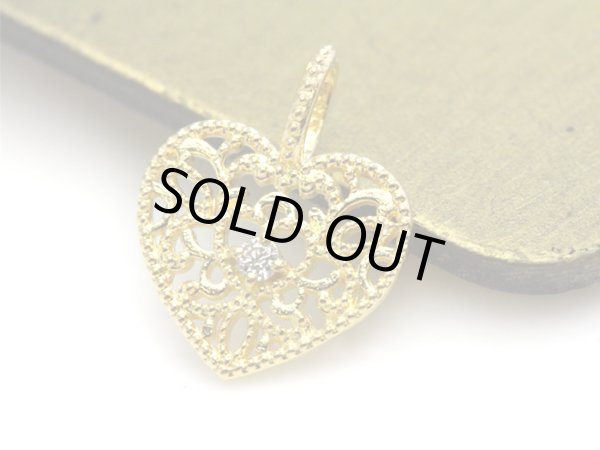 画像3: 【Beata（ビィータ）】K18　チャーム　ハート　18金［n］ 11mm前後 (3)