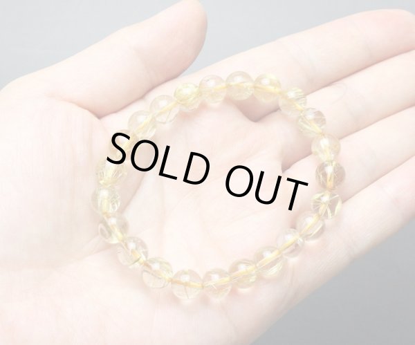 画像4: 【セール20%OFF】【極上品】8ミリ ルチルクォーツ(金線入水晶) パワーストーン ブレスレット (4)