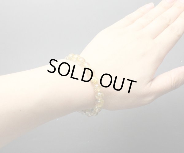 画像5: 【セール20%OFF】【極上品】8ミリ ルチルクォーツ(金線入水晶) パワーストーン ブレスレット (5)