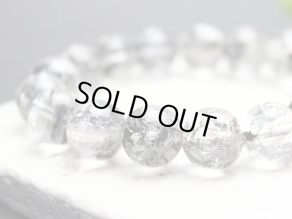 画像3: 【写真現品お届け】ヒマラヤ産ブラックガーデンエレスチャル レインボー ファントム入 12.5ミリ パワーストーンブレスレット (3)