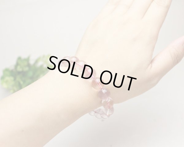 画像5: 【セール20%OFF】稀少 ストロベリークォーツ 11.5-12ミリ パワーストーン ブレスレット (5)