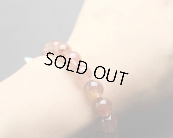 画像5: 【極上品】10ミリ ストロベリールチルクォーツ パワーストーン ブレスレット (5)