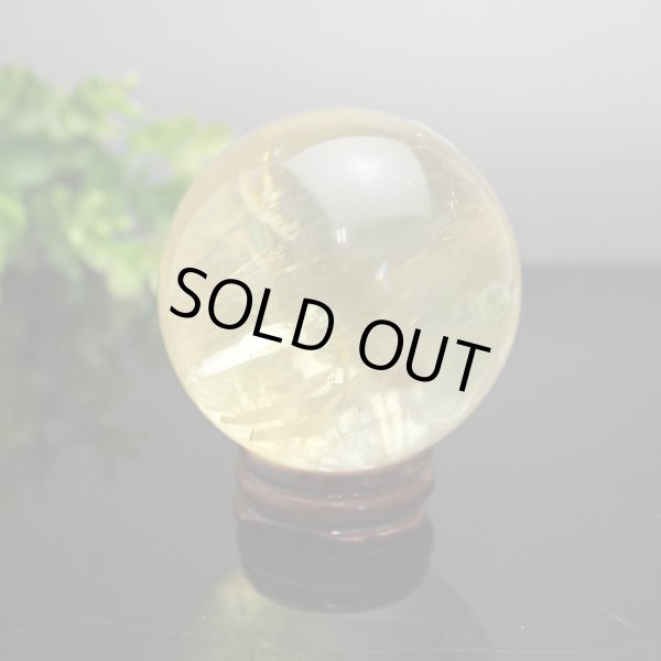 画像3: ゴールデンカルサイト 丸玉 約59ミリ 置石 メール便不可 (3)