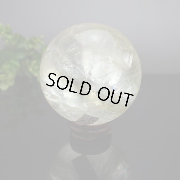 画像4: ゴールデンカルサイト 丸玉 約76ミリ 置石 メール便不可 (4)