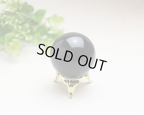 画像3: 最強の邪気払い モリオン （黒水晶） 丸玉 約42ミリ 置石 (3)